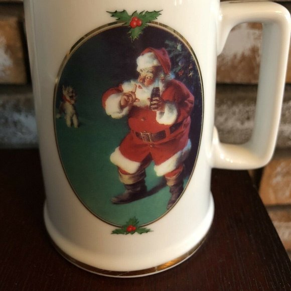 Vintage Coca Cola Collectible Christmas Mug - Picture 1 of 4